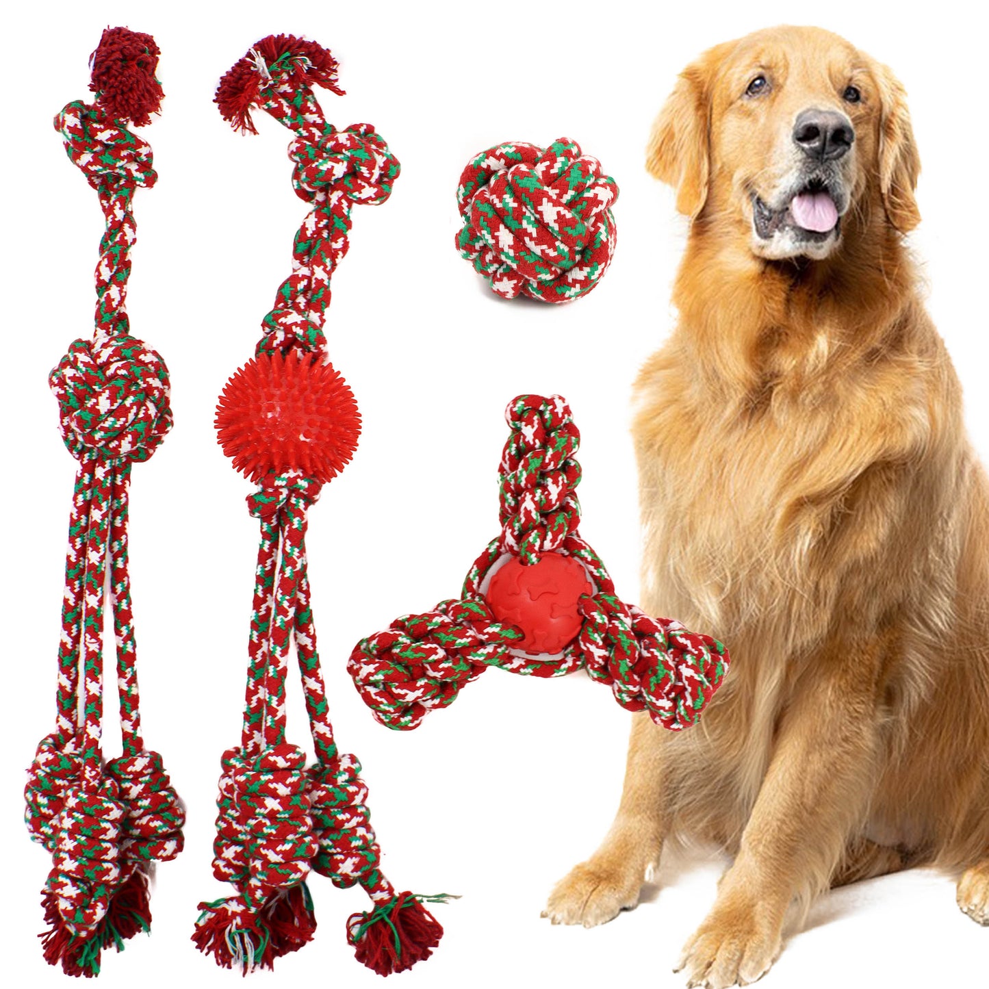 Christmas Dog Rope Toys