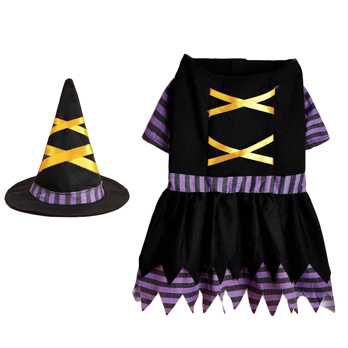 Halloween Witch Pet Cosplay Costume for Dog