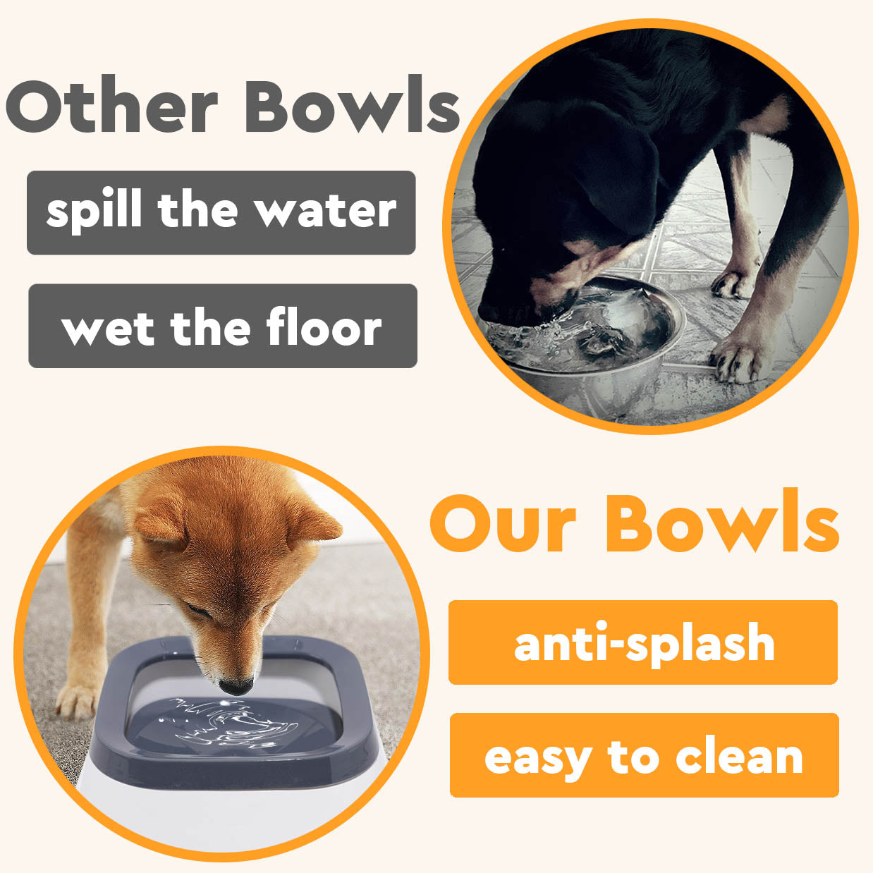 Anti-Splash Pet Water Bowl