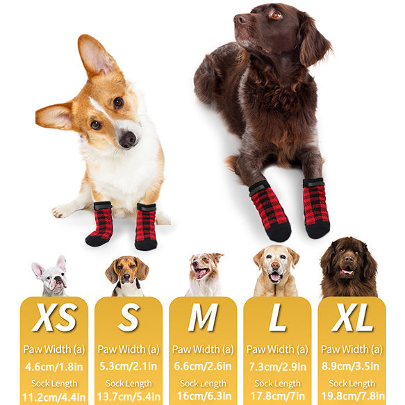 Christmas Dog Socks - 4 PCS