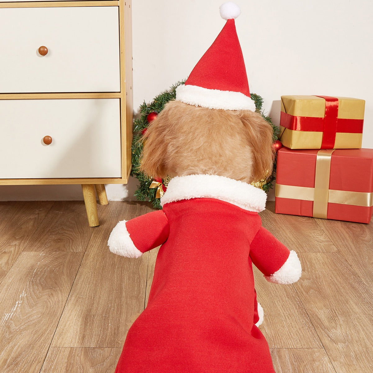Chirstmas Santa Claus Dog Cosplay Costume