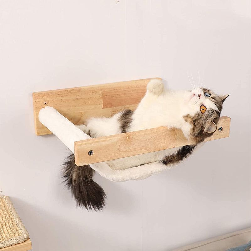 Multiple-Level Cat Hammock & Climbing Activity Center Wall-Mounted Cat Tree Shelves