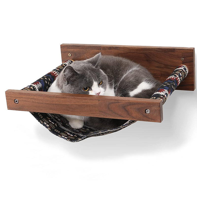 Multiple-Level Cat Hammock & Climbing Activity Center Wall-Mounted Cat Tree Shelves