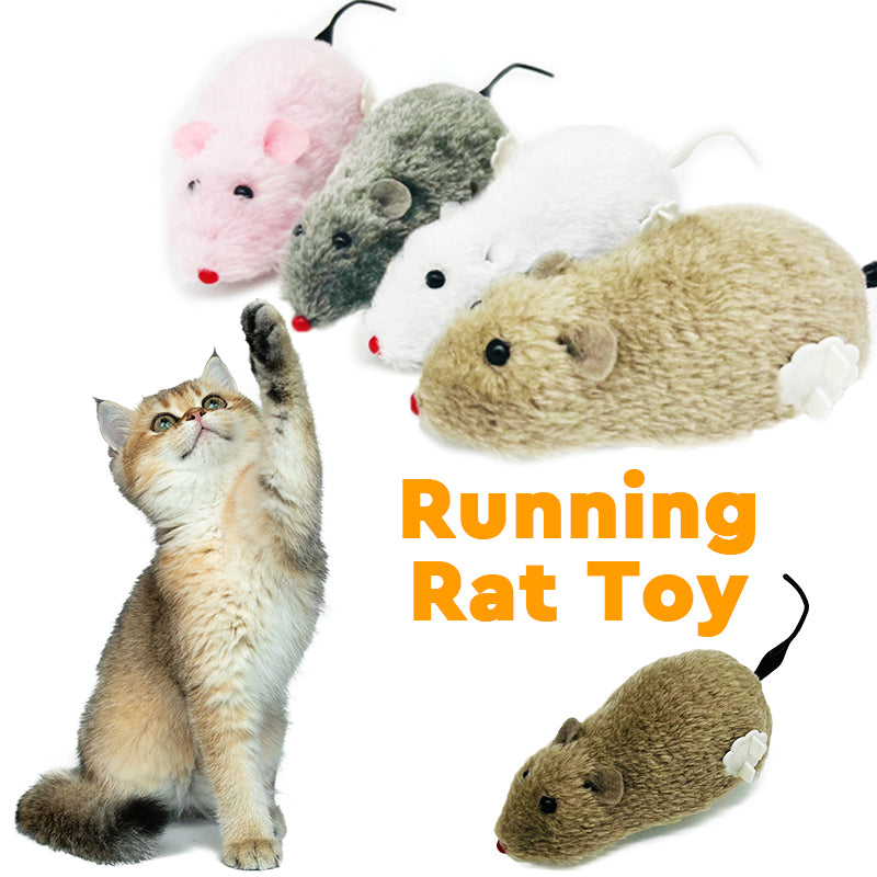 Wind-Up Running Rat Toy