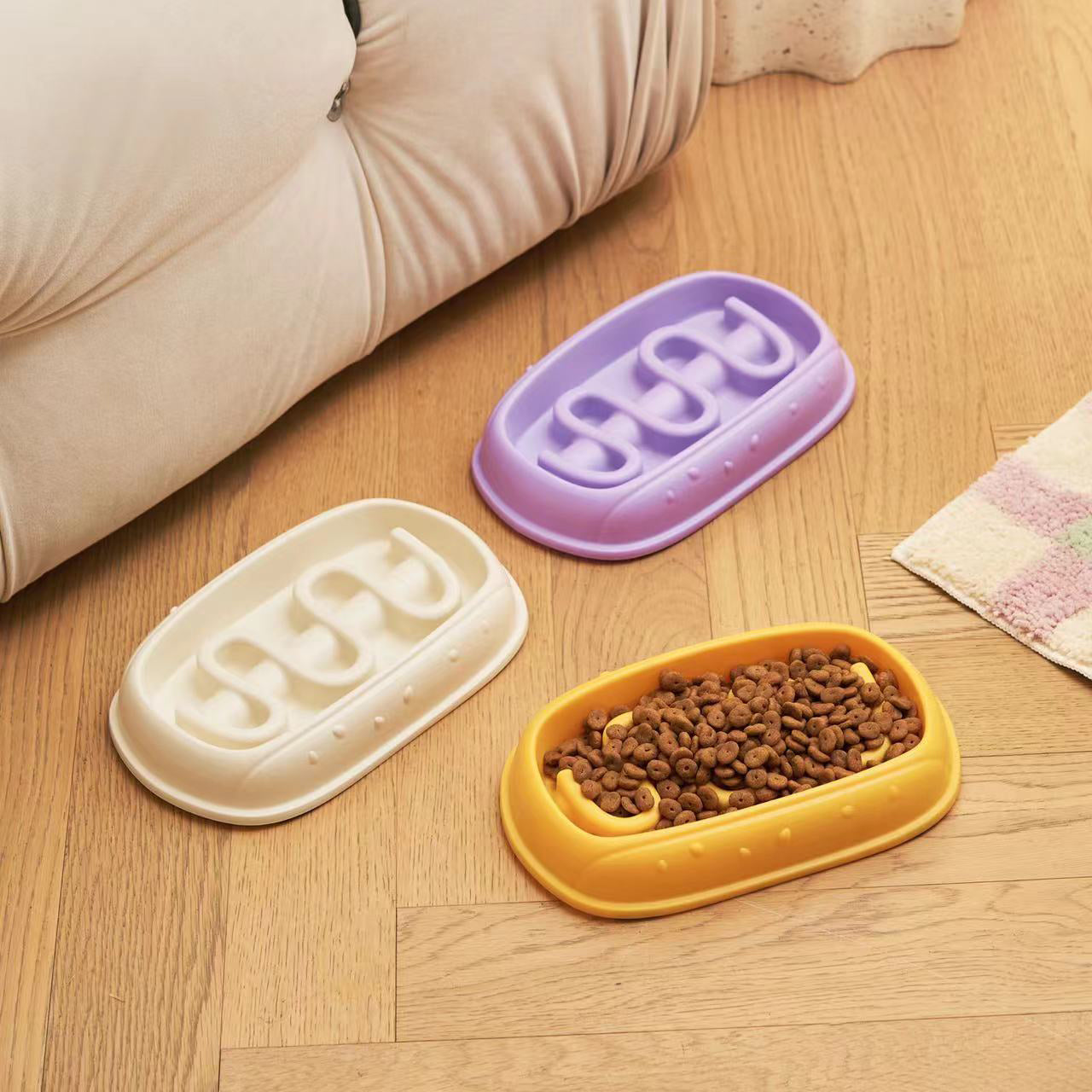 Dog Slow Feeder Bowl - Hot Dog