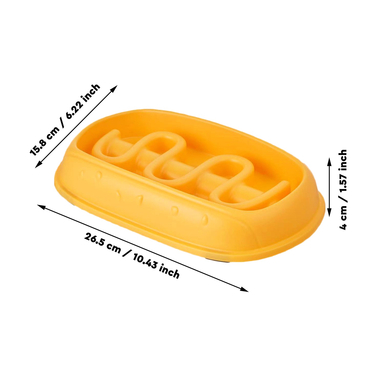 Dog Slow Feeder Bowl - Hot Dog