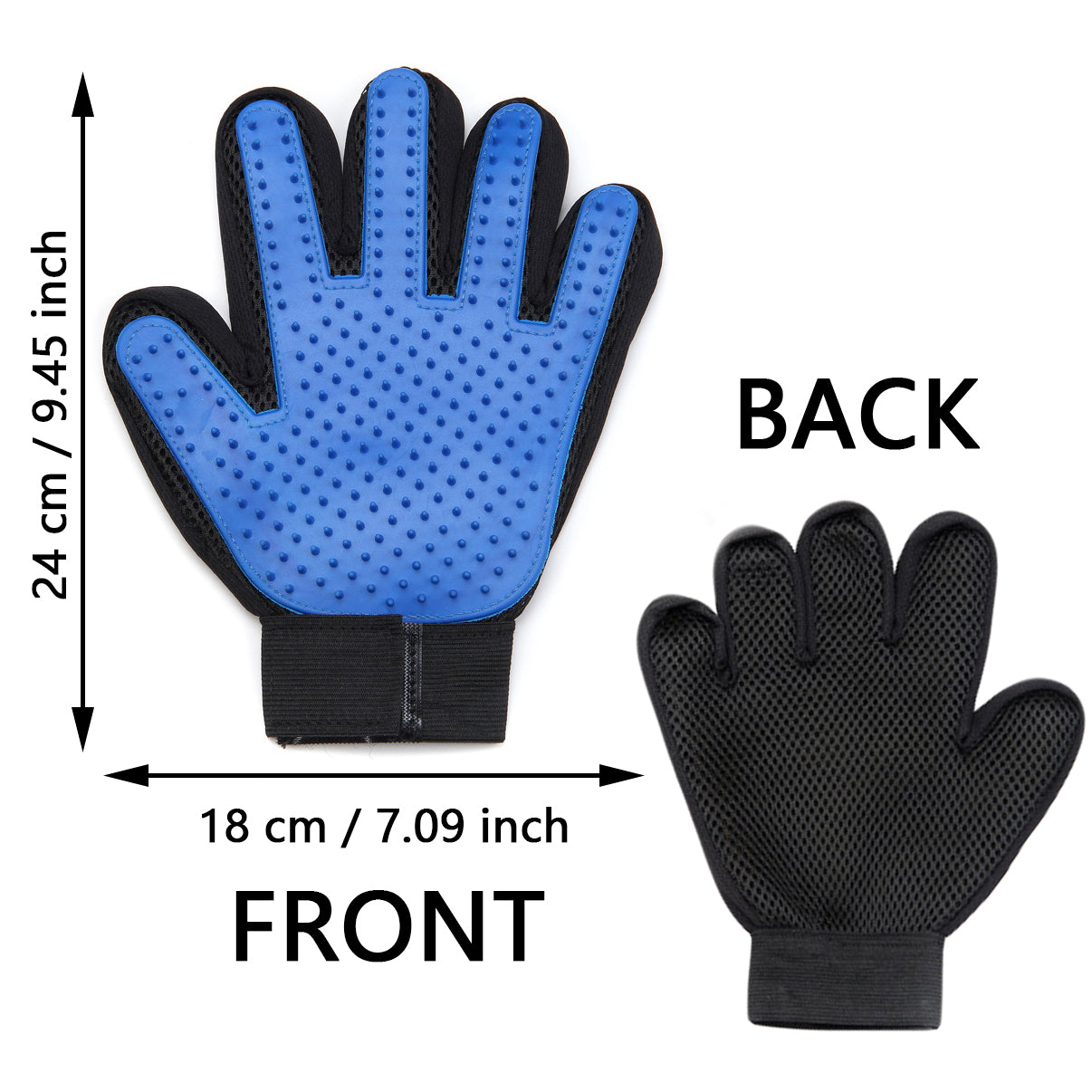 Pet Grooming Gloves - 1 Pair