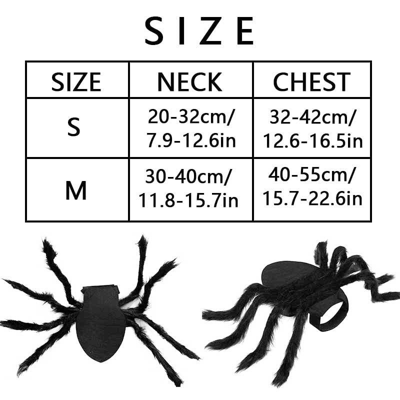 Halloween Spider Cosplay Pet Costume for Cats and Dogs