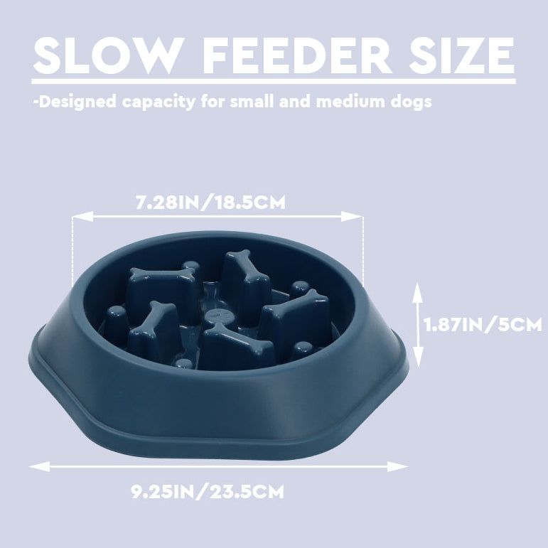 Dog Slow Feeder Bowl - Bone