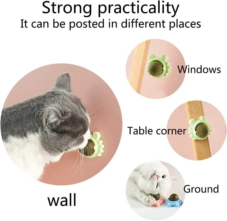 360° Crab Rotated Catnip Ball Molar Teeth Licking°