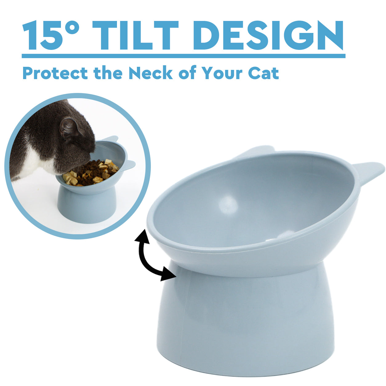 Elevated Cat Feeder Bowl