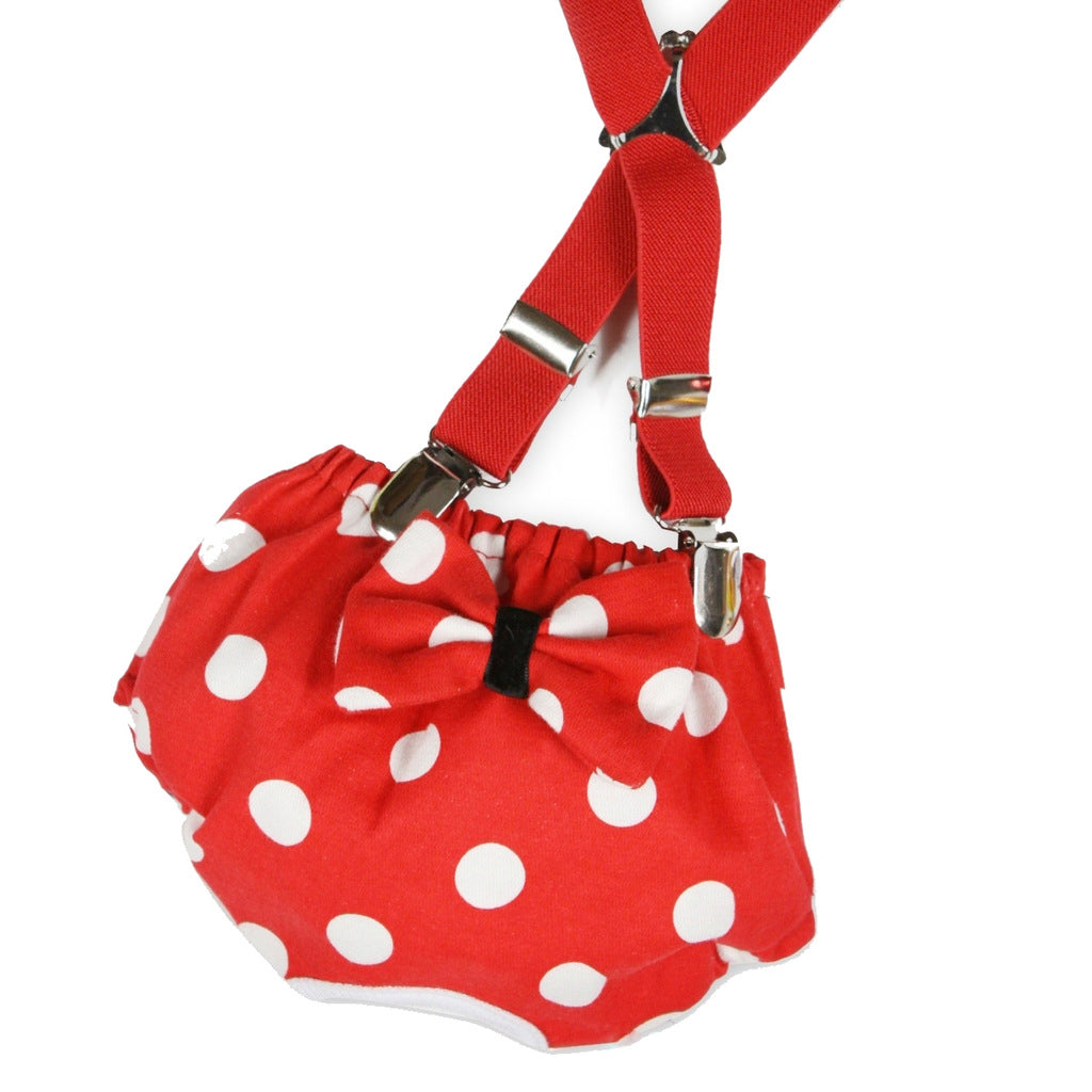 Females Dog Diapers - Red Polka Dots
