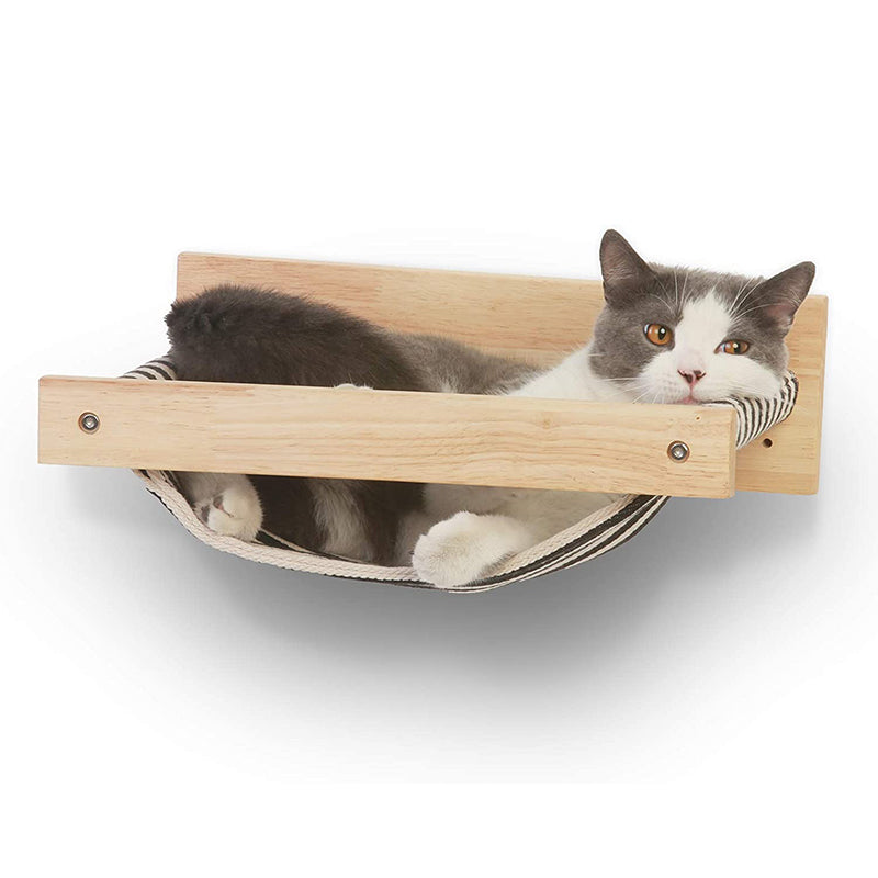 Multiple-Level Cat Hammock & Climbing Activity Center Wall-Mounted Cat Tree Shelves