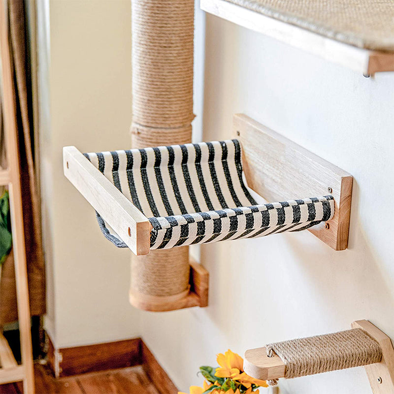 Multiple-Level Cat Hammock & Climbing Activity Center Wall-Mounted Cat Tree Shelves